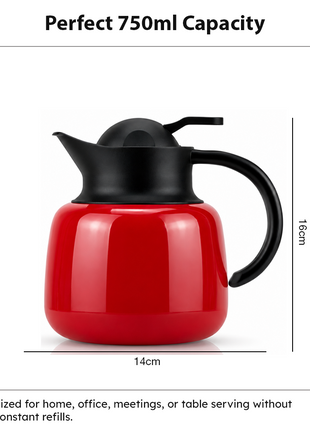 750ml Vacuum Insulated Thermal Carafe Pot with SUS304 Filter and Lock