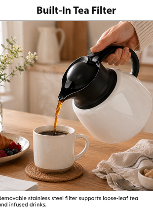 750ml Vacuum Insulated Thermal Carafe Pot with SUS304 Filter and Lock