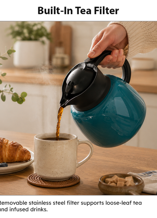 750ml Vacuum Insulated Thermal Carafe Pot with SUS304 Filter and Lock