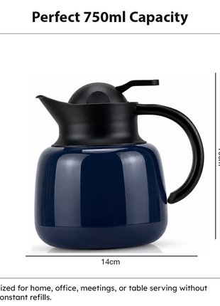 750ml Vacuum Insulated Thermal Carafe Pot with SUS304 Filter and Lock