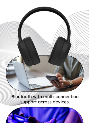Norden Nova ANC Over-Ear Bluetooth Headphones 400mAh – Active Noise Cancelling 28dB with USB-C Fast Charge – Foldable with AUX Mic