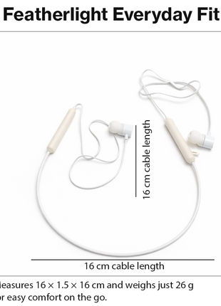 Wireless Neckband Headset Bluetooth 4.2 Magnetic Earbuds NFC Multipoint Voice Prompt Rechargeable Li-ion Battery