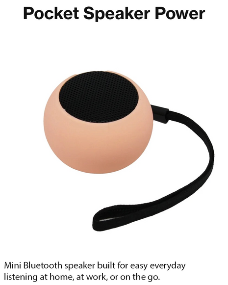 Mini Bluetooth 5.1 Metal Bass Speaker, USB Rechargeable 0-5W
