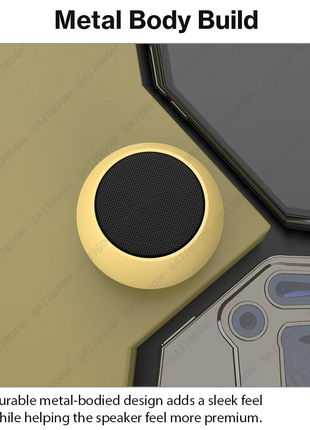 Mini Bluetooth 5.1 Metal Bass Speaker, USB Rechargeable 0-5W