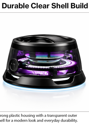 G200 Magnetic Bluetooth 5.3 Speaker with RGB Lights, Phone Holder, IPX5 Waterproof, Driver, 7H Playtimeme, Portable Mini Speaker