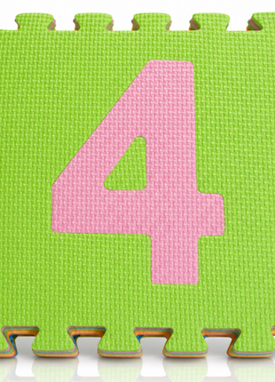 Number Interlocking Foam Floor Mats 10 Pack  Non-Toxic EVA Kids Puzzle Tiles Play Area Exercise Flooring Set