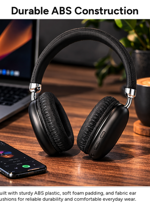 Wireless Over-Ear Bluetooth Headphones ANC, 800mAh, 90h Music/Call Time, Touch Control, TF/AUX/FM, Type-C, IPX4