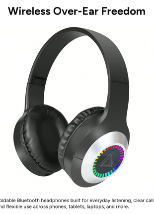 Wireless Bluetooth 5.3 Foldable Over-Ear Headphones 50h Battery