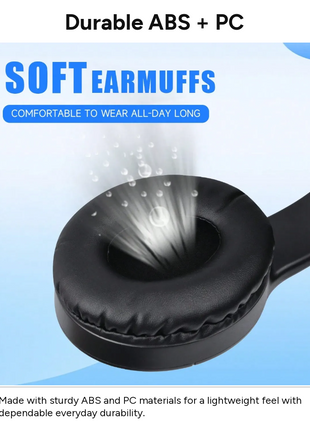 Wireless Bluetooth 5.3 Foldable Over-Ear Headphones 50h Battery