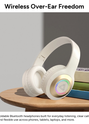 Wireless Bluetooth 5.3 Foldable Over-Ear Headphones 50h Battery