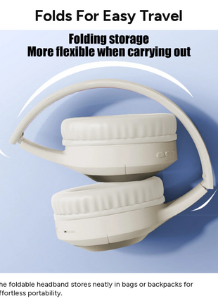 Wireless Bluetooth 5.3 Foldable Over-Ear Headphones 50h Battery