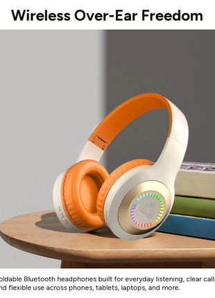 Wireless Bluetooth 5.3 Foldable Over-Ear Headphones 50h Battery