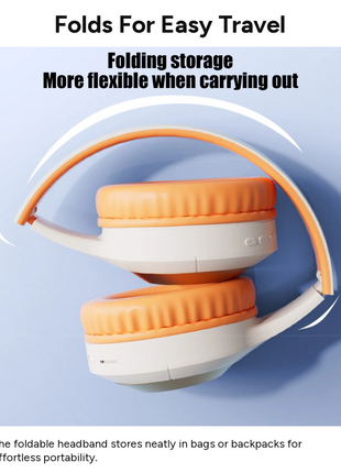 Wireless Bluetooth 5.3 Foldable Over-Ear Headphones 50h Battery