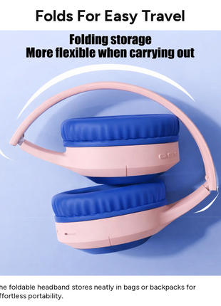 Wireless Bluetooth 5.3 Foldable Over-Ear Headphones 50h Battery