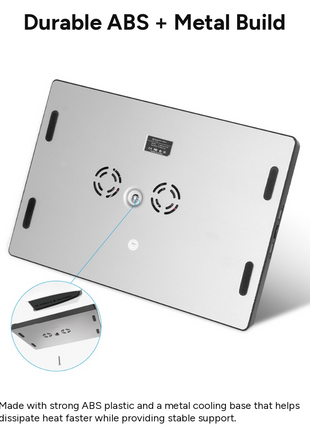 Cooling Stand with Dual Controller Charging Dock, Game Disc Storage for 15 Discs, Headset Holder, USB-A & USB-C Ports