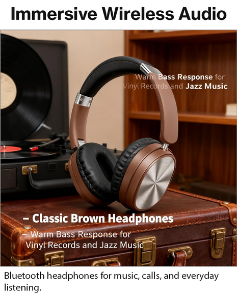 Wireless Bluetooth Noise Cancelling Over-Ear Headphones