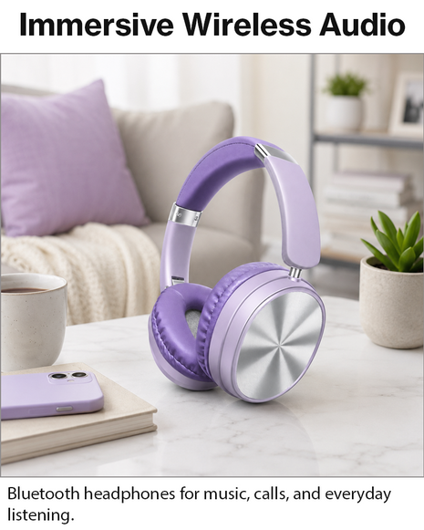 Wireless Bluetooth Noise Cancelling Over-Ear Headphones