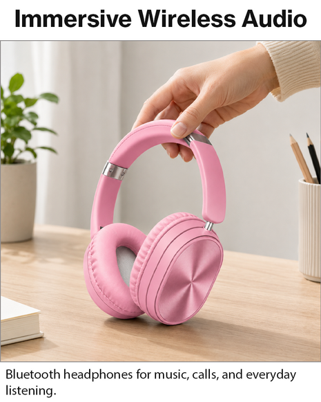 Wireless Bluetooth Noise Cancelling Over-Ear Headphones