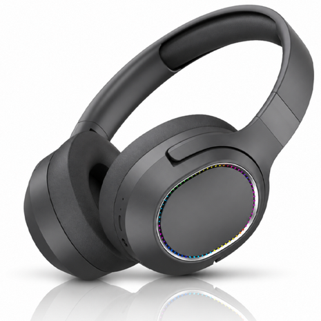Wireless Foldable Noise Reduction Headphones with 40mm Speakers, Type-C Charging, 10m Black