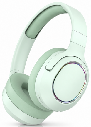 Wireless Foldable Noise Reduction Headphones with 40mm Speakers, Type-C Charging, 10m Range,Green