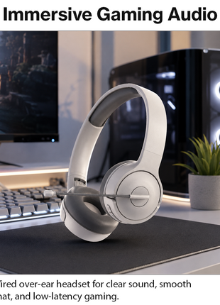 Over-Ear Gaming Headset with Boom Mic, 40 mm Drivers and 3.5 mm Multi-Platform Compatibility