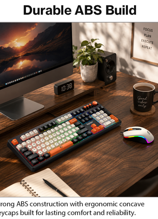 Wired Gaming Keyboard Mouse Combo with Mousepad, RGB Backlit, Volume Knob, Multimedia Keys, USB for Windows/Mac Black