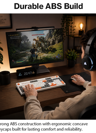 Wired Gaming Keyboard Mouse Combo with Mousepad, RGB Backlit, Volume Knob, Multimedia Keys, USB for Windows/Mac white