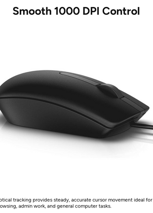 USB Wired Optical Mouse 3-Button 1000 DPI Computer Mouse with 1.2 m Cable