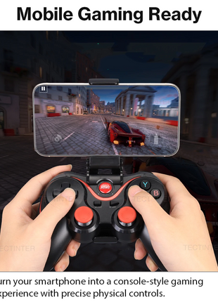Wireless Bluetooth Controller 5 Modes Android iOS PC ABS Multi-Function Gaming Controller