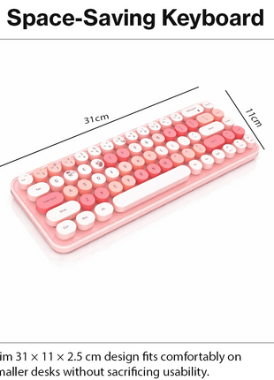 3-in-1 2.4GHz Wireless Keyboard, Numeric Keypad & Mouse Combo,Plug & Play, Battery Powered