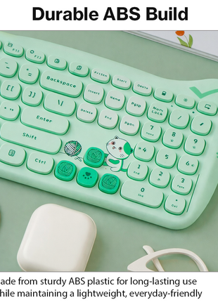 Kitty Cat Wireless Keyboard and Mouse Combo Silent 2.4G Set