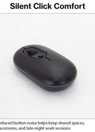 Rechargeable Wireless LED Mouse 450mAh Battery Silent Click Optical 2.4GHz USB