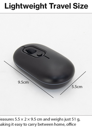 Rechargeable Wireless LED Mouse 450mAh Battery Silent Click Optical 2.4GHz USB