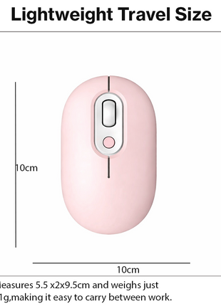 Rechargeable Wireless LED Mouse 450mAh Battery Silent Click Optical 2.4GHz USB