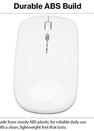 UNISYNC Wireless Mouse 1600 DPI – Bluetooth 5.0 2.4GHz Dual Mode – White
