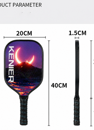 Pickleball Paddle Set – 2 Wooden Paddles, 4 Outdoor Balls, Carry Bag