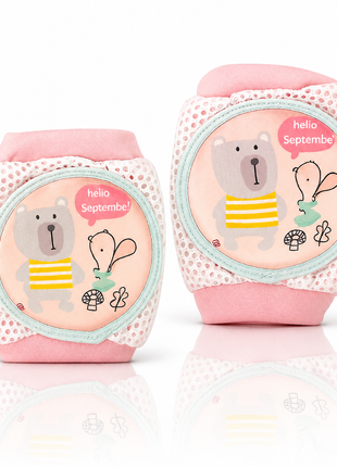 Baby Crawling Knee Pads – Soft Mesh Anti-Slip Cushioned Protectors – Breathable Cotton-Blend – Mixed Cartoon