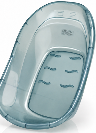 Portable Infant Bath Tub Anti-Slip BPA-Free Plastic Baby Bathing Basin for Home Bathroom Newborn & Toddler Blue