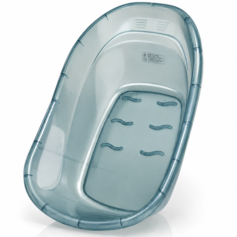 Portable Infant Bath Tub Anti-Slip BPA-Free Plastic Baby Bathing Basin for Home Bathroom Newborn & Toddler Blue