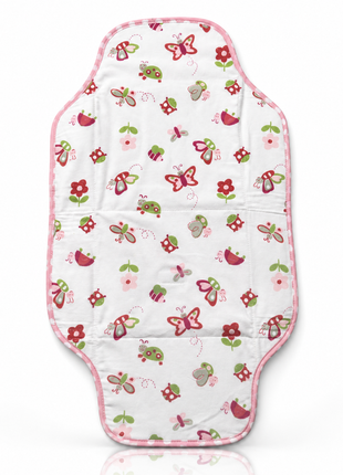 Waterproof Baby Changing Pad Mat Foldable Portable Diaper Changing Station Lightweight Travel Mat butterflies and flowers
