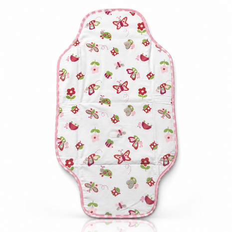 Waterproof Baby Changing Pad Mat Foldable Portable Diaper Changing Station Lightweight Travel Mat butterflies and flowers