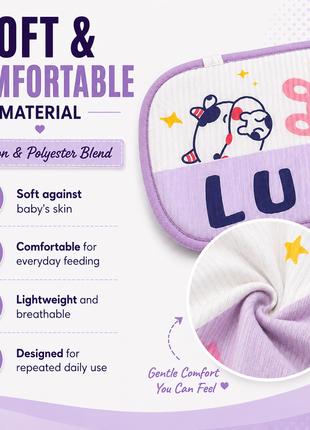 Infant Nursing Pillow Breastfeeding Arm Pad Sweat Absorbing Cotton Blend Feeding Support Cushion - Luck