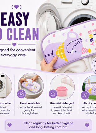 Infant Nursing Pillow Breastfeeding Arm Pad Sweat Absorbing Cotton Blend Feeding Support Cushion - Elephant