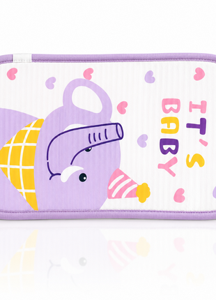 Infant Nursing Pillow Breastfeeding Arm Pad Sweat Absorbing Cotton Blend Feeding Support Cushion - Elephant