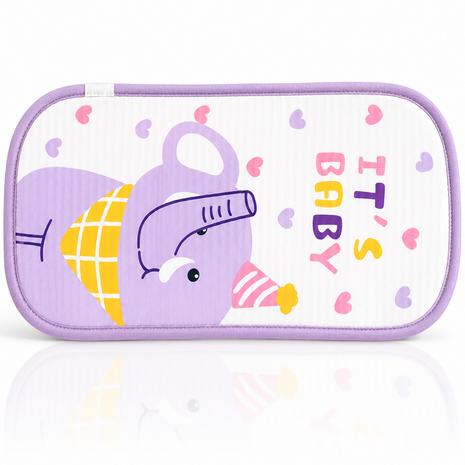 Infant Nursing Pillow Breastfeeding Arm Pad Sweat Absorbing Cotton Blend Feeding Support Cushion - Elephant