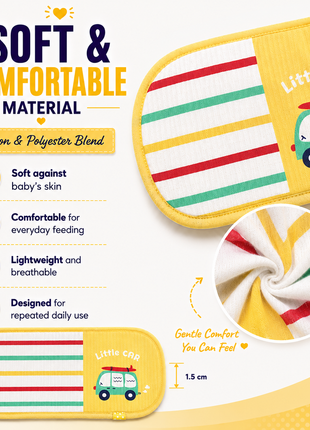 Infant Nursing Pillow Breastfeeding Arm Pad Sweat Absorbing Cotton Blend Feeding Support Cushion - Car