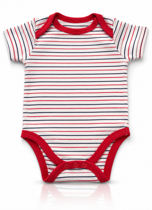 10-Piece Baby Gift Set 3 Months – 4 Cotton Short Sleeve Bodysuits & 6 Cotton Towels with Mesh Storage Bag