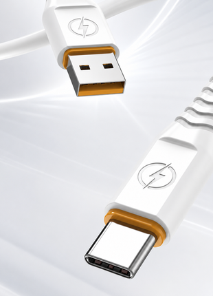 66W USB-A to USB-C Fast Charging & Data Cable 1m PVC 480Mbps Sync Cable
