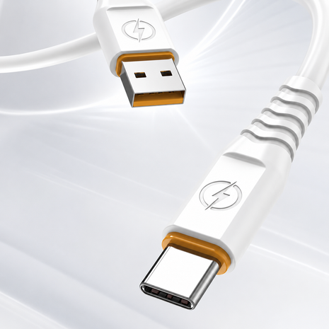 66W USB-A to USB-C Fast Charging & Data Cable 1m PVC 480Mbps Sync Cable