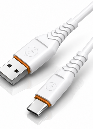 66W USB-A to USB-C Fast Charging & Data Cable 1m PVC 480Mbps Sync Cable